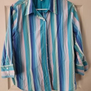 Bill Blass Teal Blouse